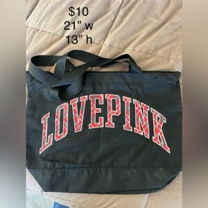 Love Pink tote bag